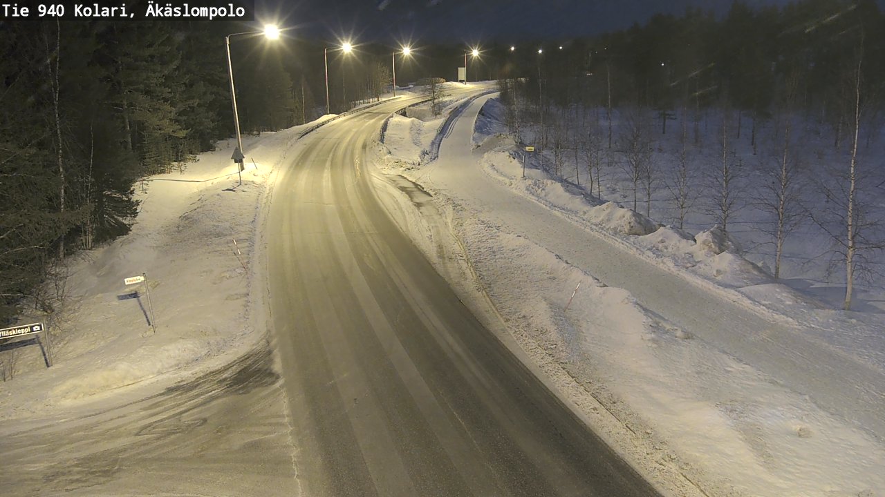 Kelikamerat Kuva Tie 940 Kolari, Äkäslompolo, Kolari, Lappi