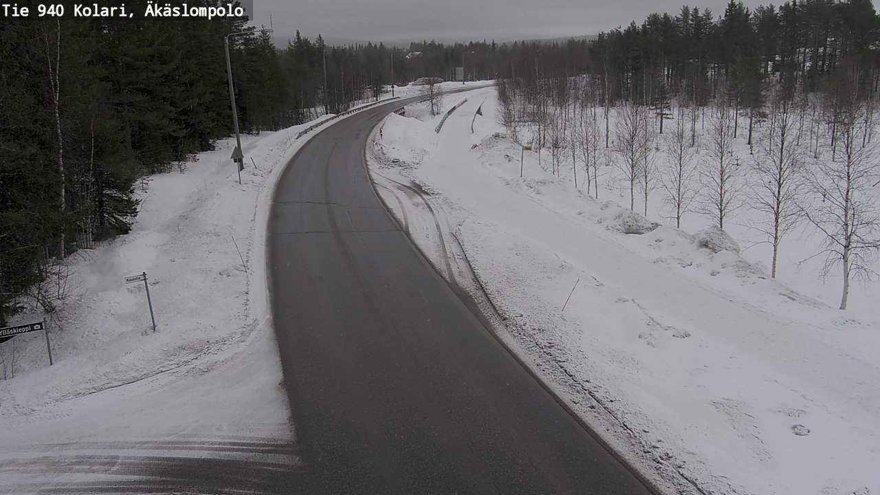 Weather Camera Image Road 940 Kolari, Äkäslompolo, Kolari, Lappi