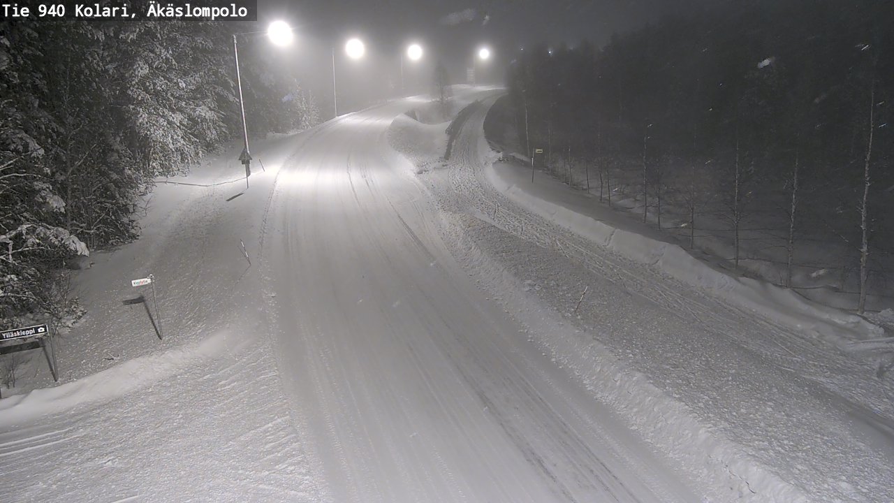 Weather Camera Image Road 940 Kolari, Äkäslompolo, Kolari, Lappi