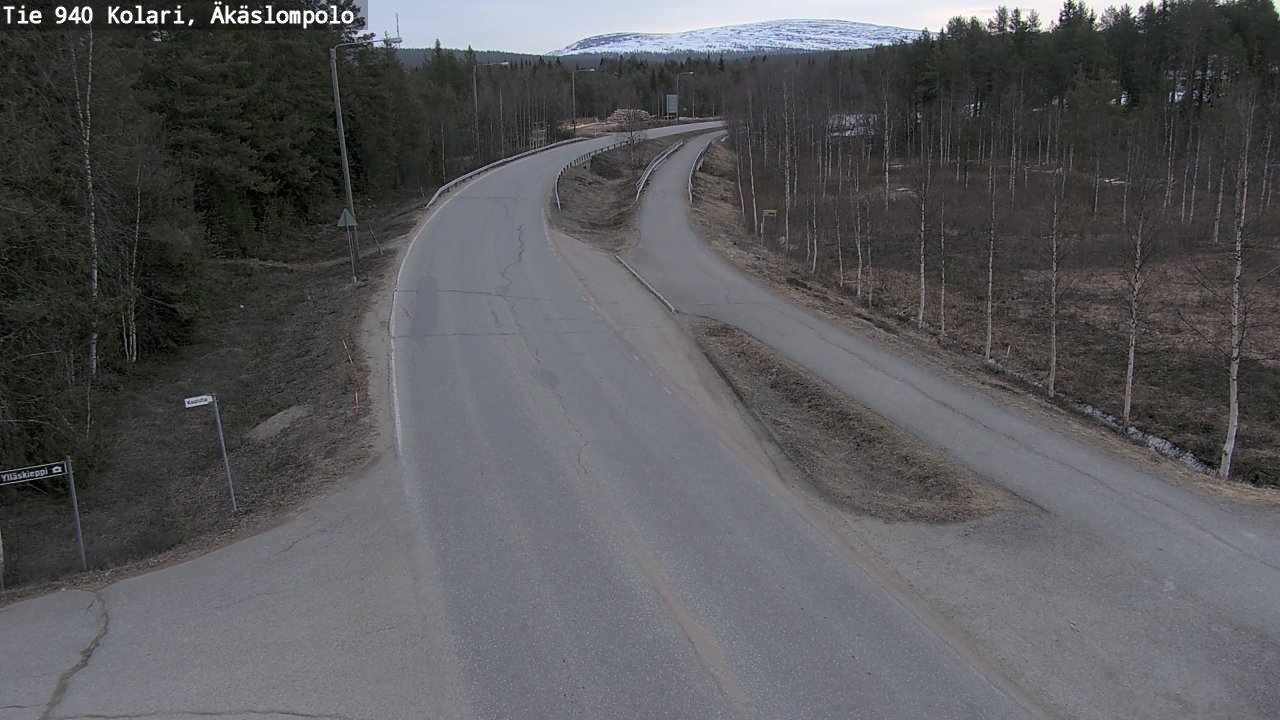 Weather Camera Image Road 940 Kolari, Äkäslompolo, Kolari, Lappi