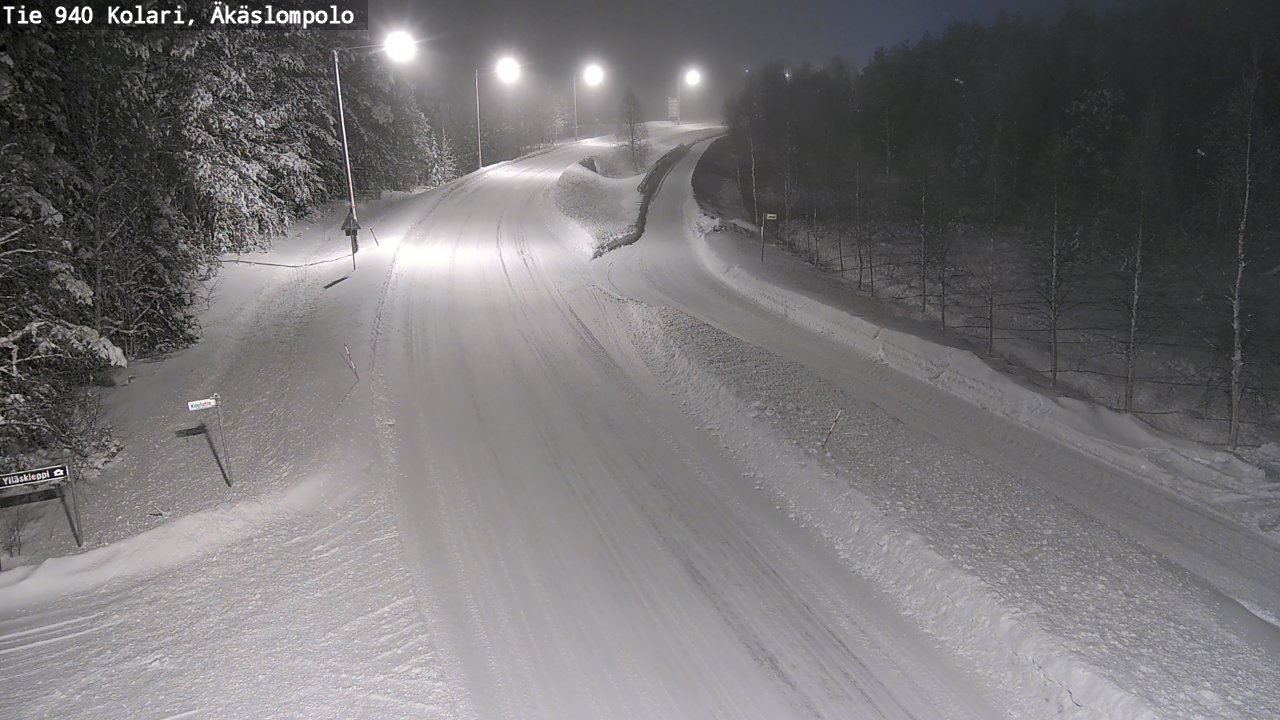 Weather Camera Image Road 940 Kolari, Äkäslompolo, Kolari, Lappi