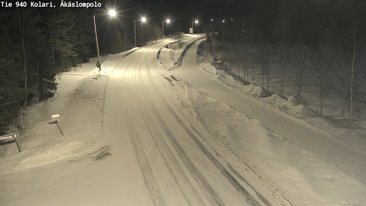 Kelikamerat Kuva Tie 940 Kolari, Äkäslompolo, Kolari, Lappi