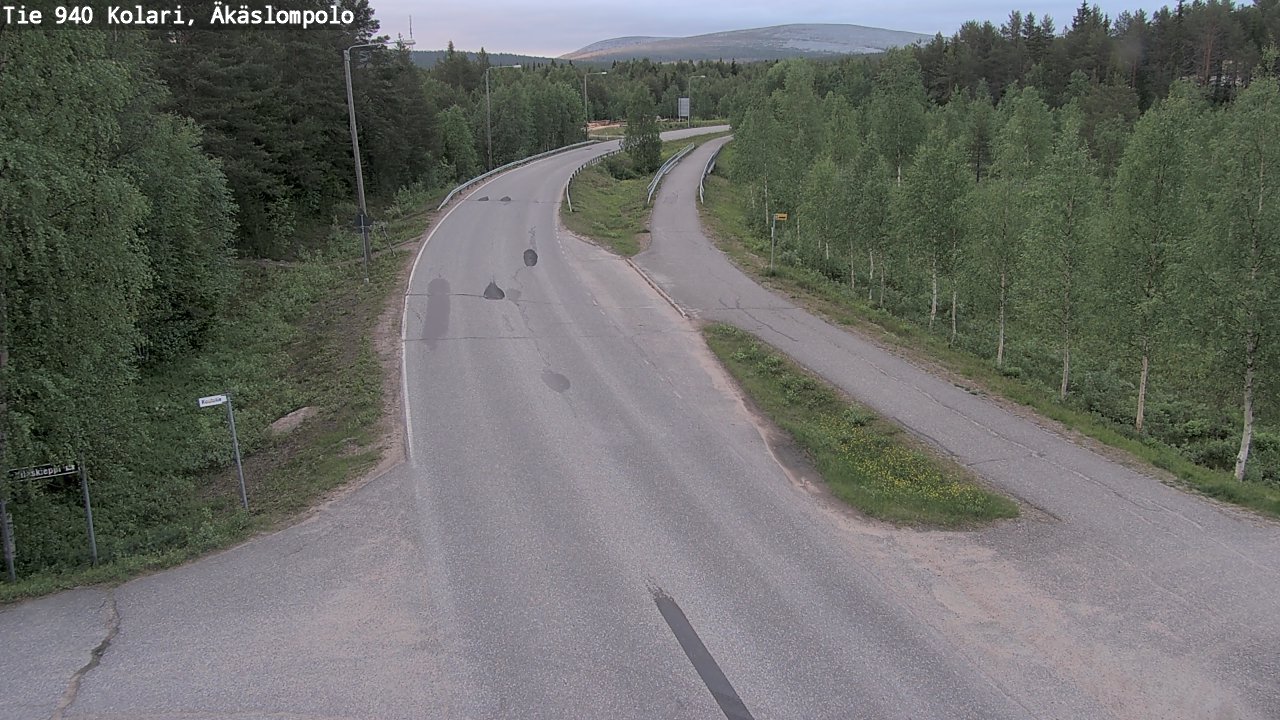 Kelikamerat Kuva Tie 940 Kolari, Äkäslompolo, Kolari, Lappi