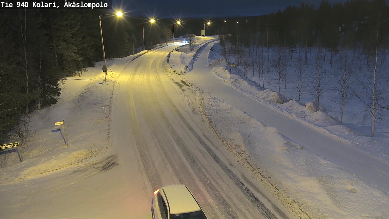Kelikamerat Kuva Tie 940 Kolari, Äkäslompolo, Kolari, Lappi