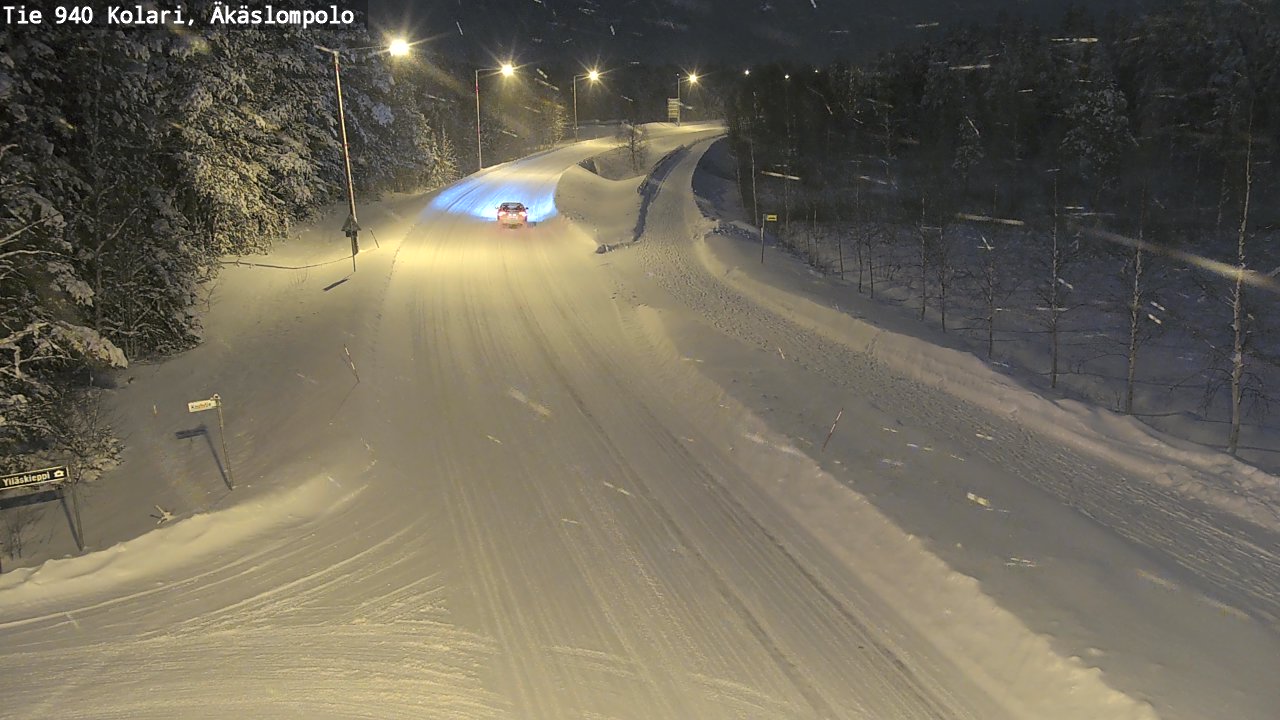 Weather Camera Image Road 940 Kolari, Äkäslompolo, Kolari, Lappi