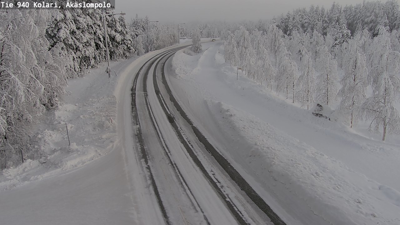 Kelikamerat Kuva Tie 940 Kolari, Äkäslompolo, Kolari, Lappi