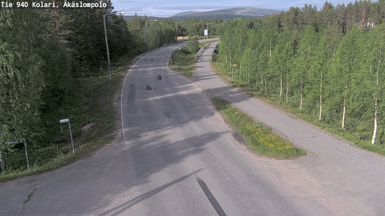 Kelikamerat Kuva Tie 940 Kolari, Äkäslompolo, Kolari, Lappi
