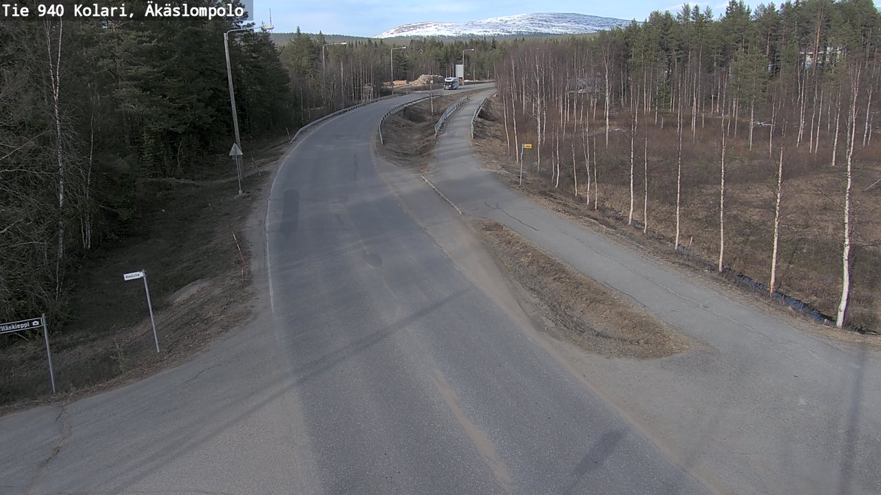 Weather Camera Image Väg 940 Kolari, Äkäslompolo, Kolari, Lappi