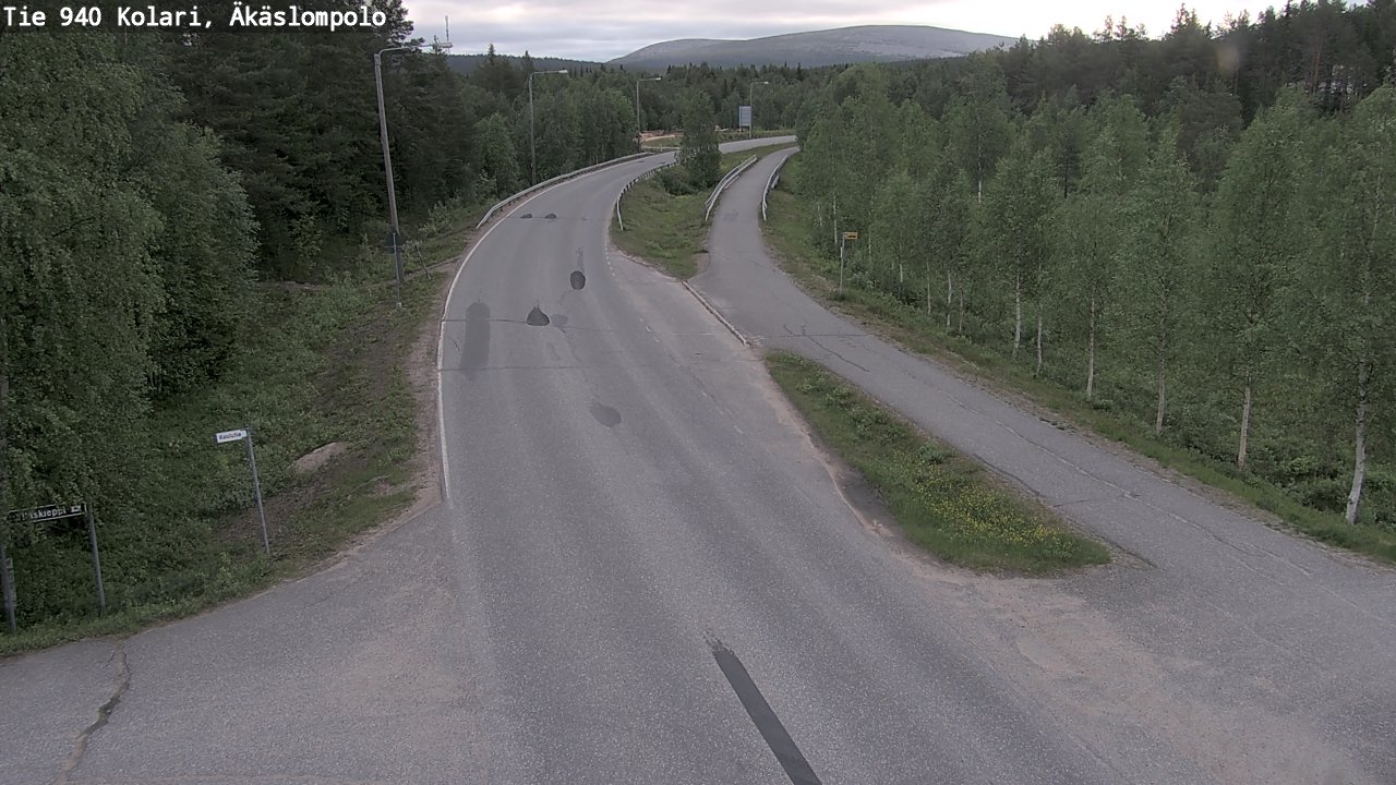 Kelikamerat Kuva Tie 940 Kolari, Äkäslompolo, Kolari, Lappi