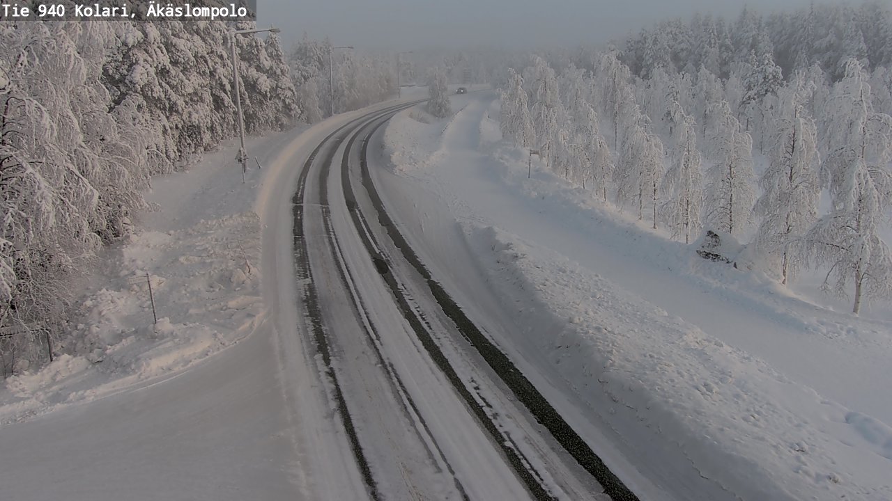 Kelikamerat Kuva Tie 940 Kolari, Äkäslompolo, Kolari, Lappi