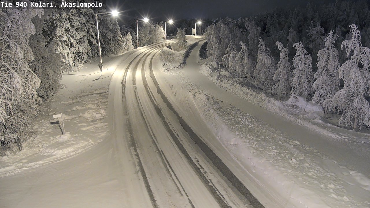 Kelikamerat Kuva Tie 940 Kolari, Äkäslompolo, Kolari, Lappi