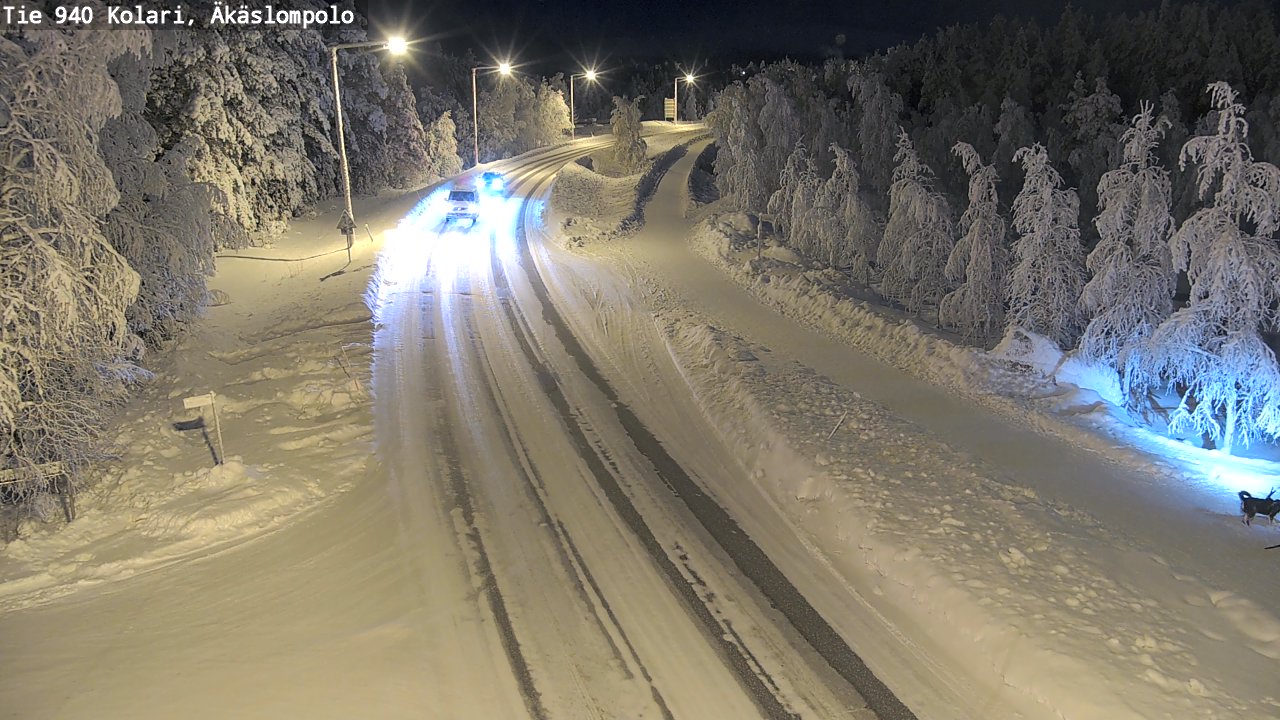 Kelikamerat Kuva Tie 940 Kolari, Äkäslompolo, Kolari, Lappi