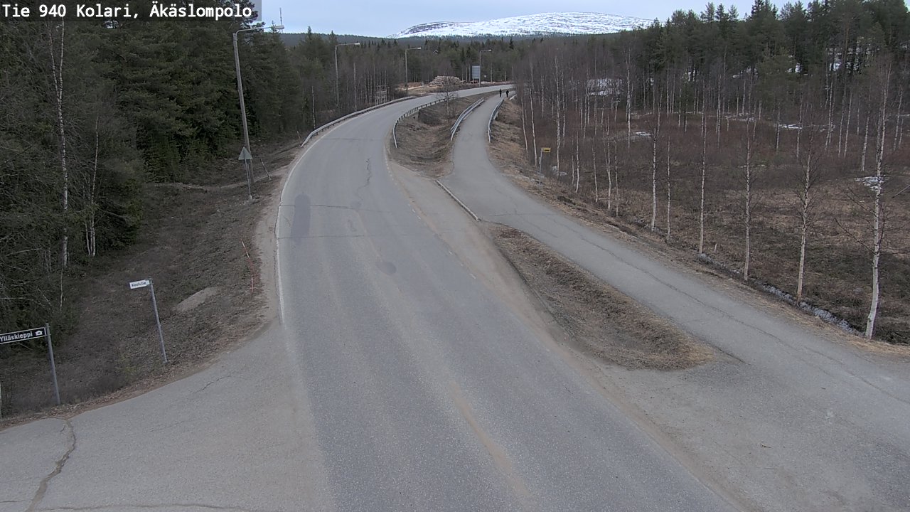 Weather Camera Image Väg 940 Kolari, Äkäslompolo, Kolari, Lappi