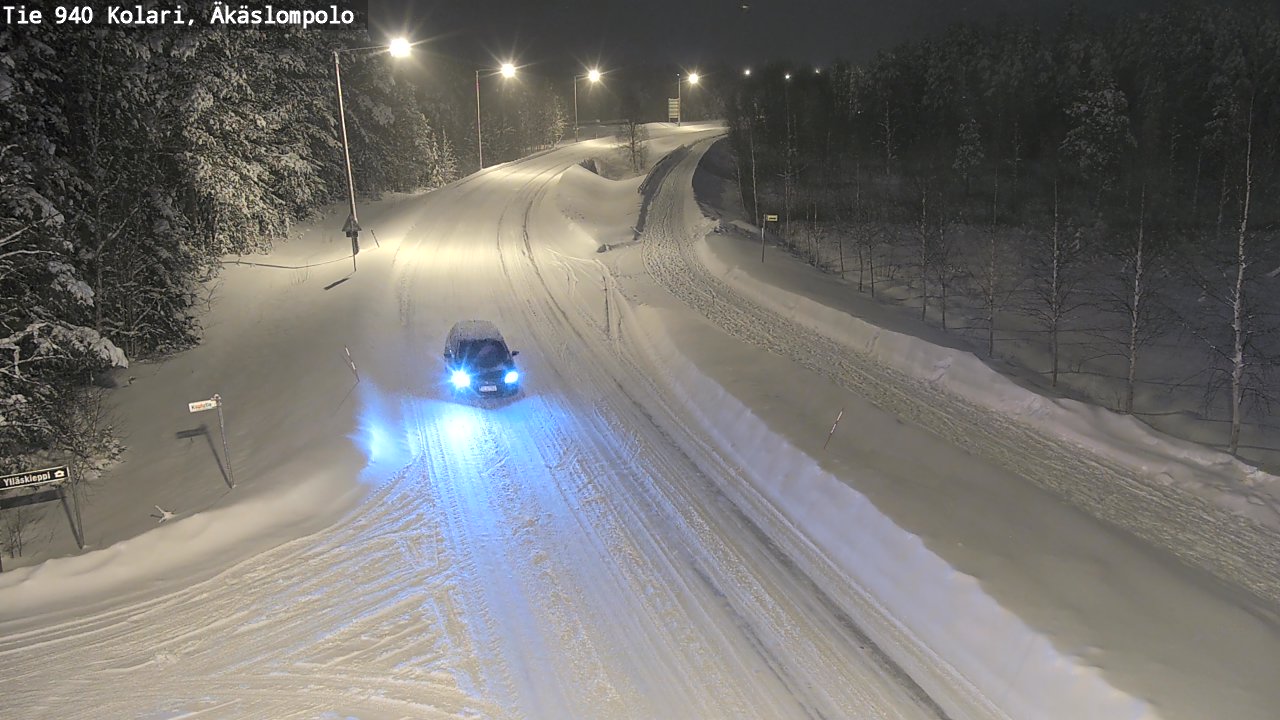 Weather Camera Image Road 940 Kolari, Äkäslompolo, Kolari, Lappi