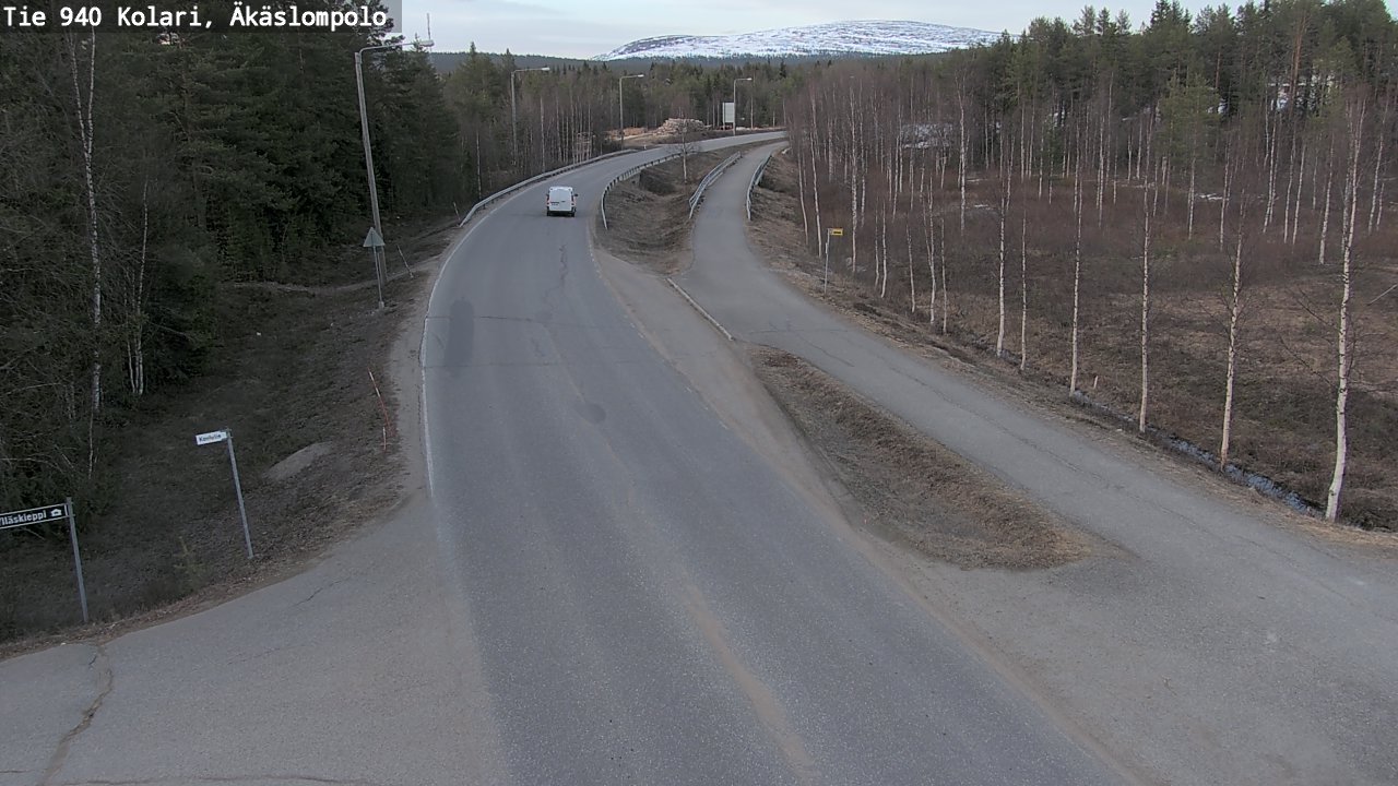 Kelikamerat Kuva Tie 940 Kolari, Äkäslompolo, Kolari, Lappi