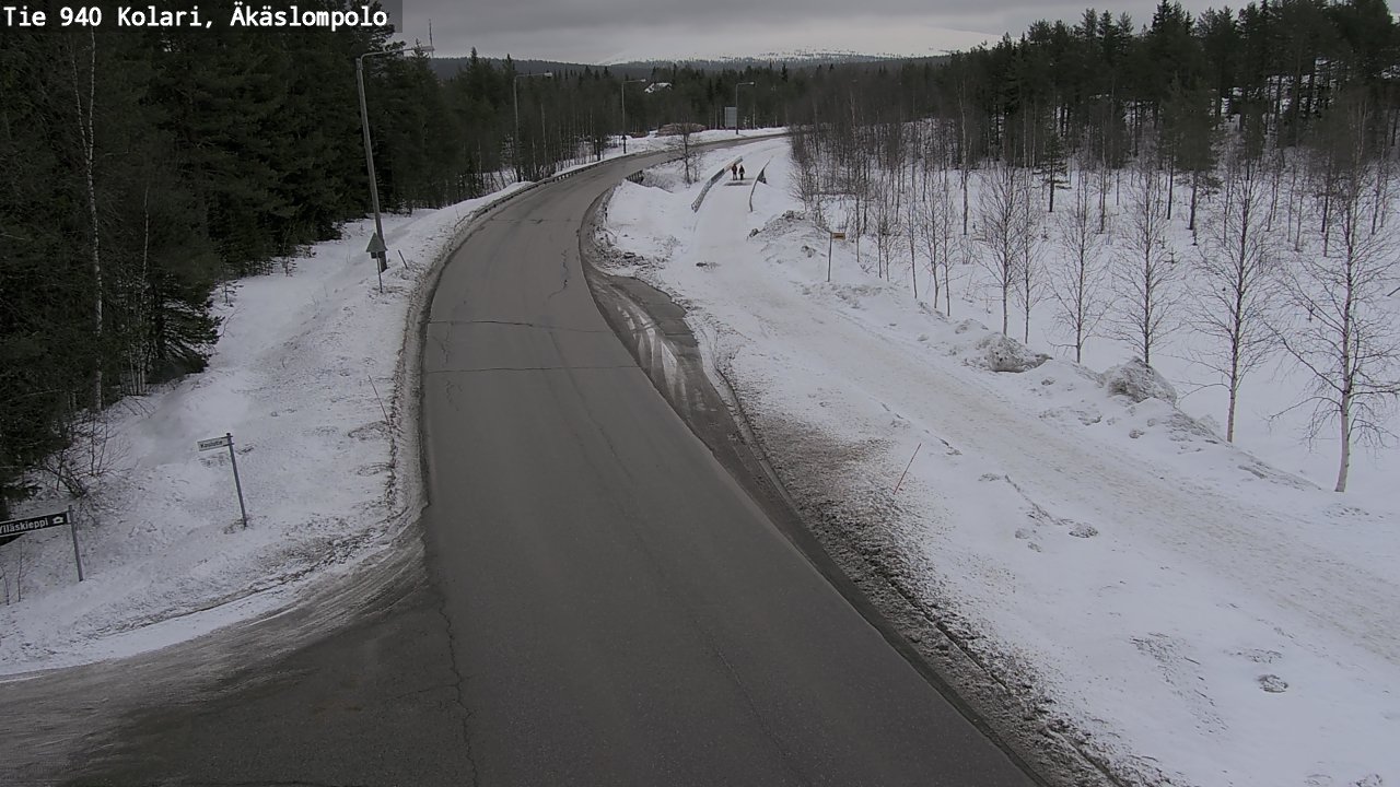 Weather Camera Image Road 940 Kolari, Äkäslompolo, Kolari, Lappi