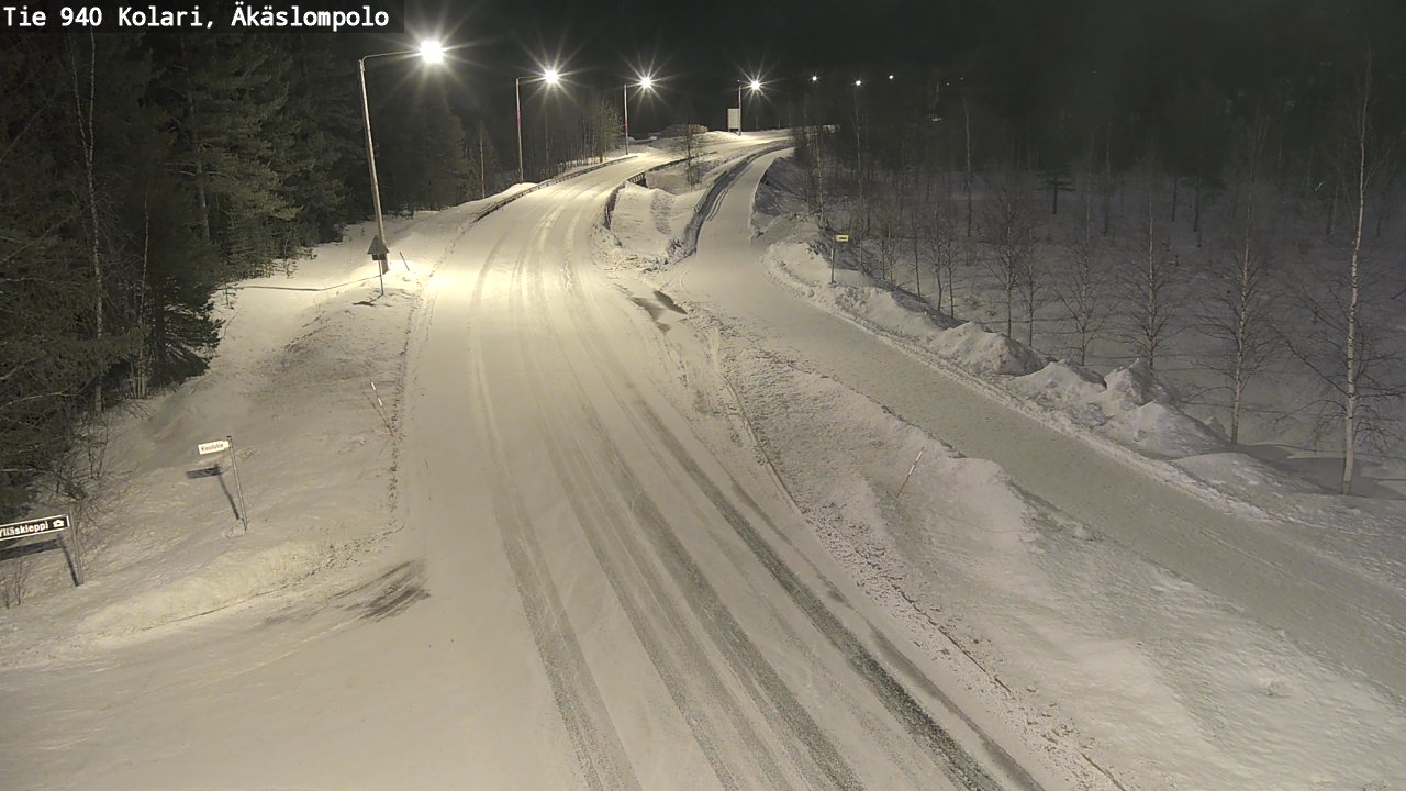 Kelikamerat Kuva Tie 940 Kolari, Äkäslompolo, Kolari, Lappi