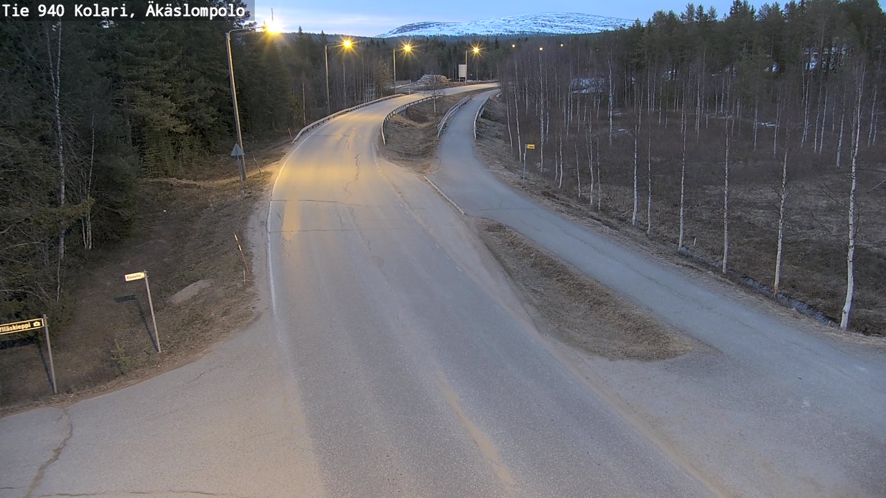 Weather Camera Image Road 940 Kolari, Äkäslompolo, Kolari, Lappi