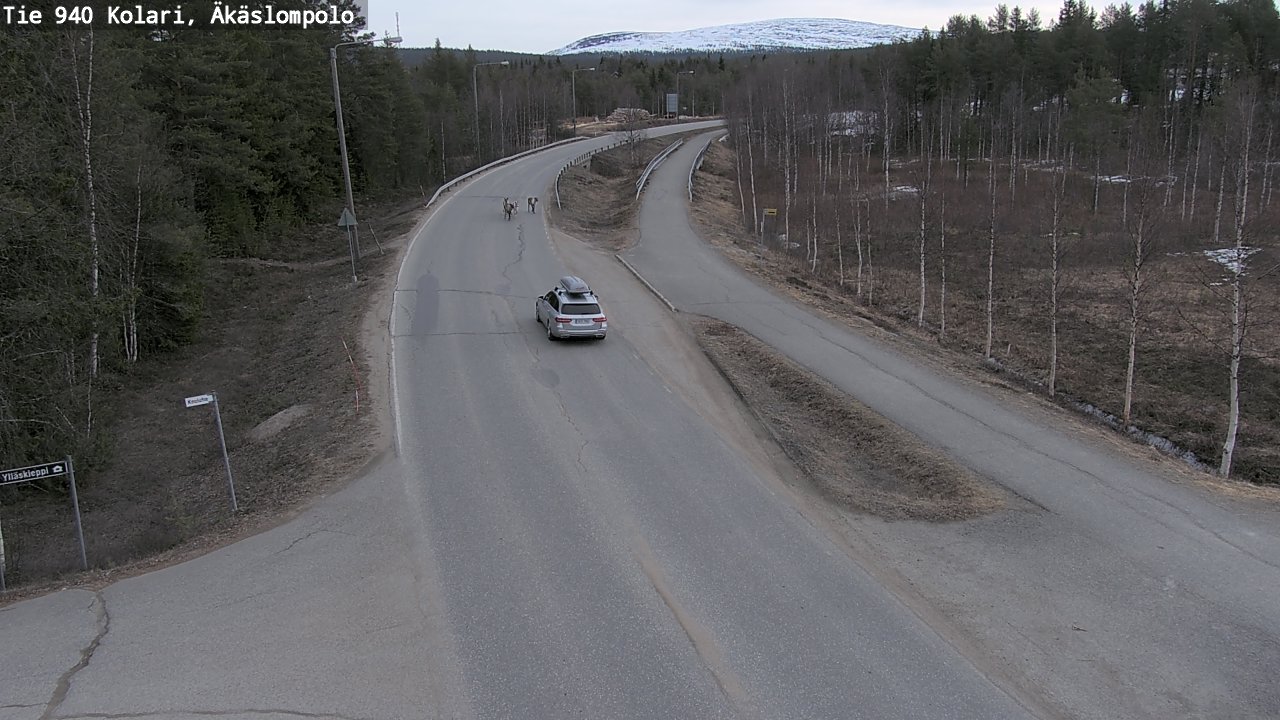 Weather Camera Image Väg 940 Kolari, Äkäslompolo, Kolari, Lappi