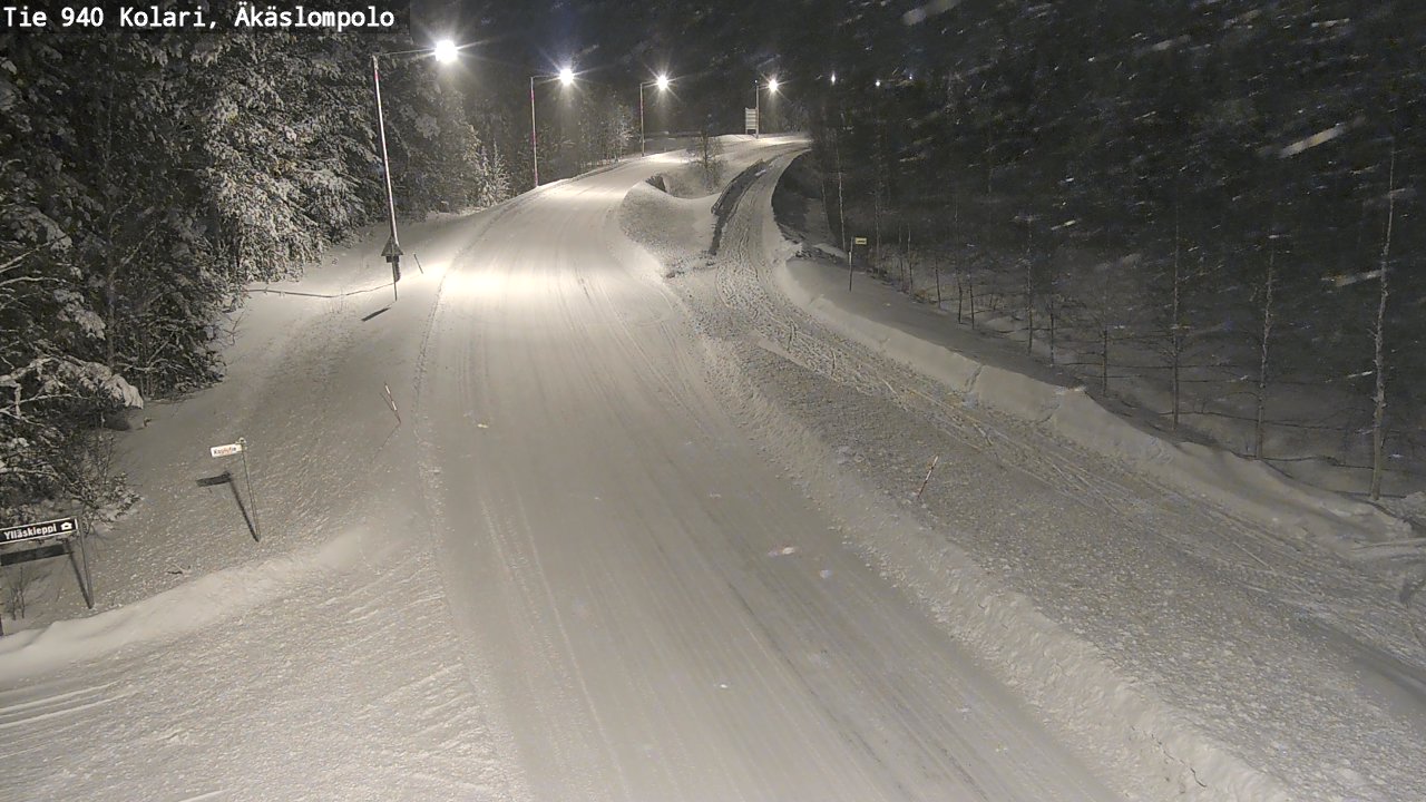 Weather Camera Image Road 940 Kolari, Äkäslompolo, Kolari, Lappi