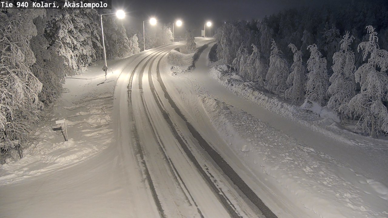 Kelikamerat Kuva Tie 940 Kolari, Äkäslompolo, Kolari, Lappi