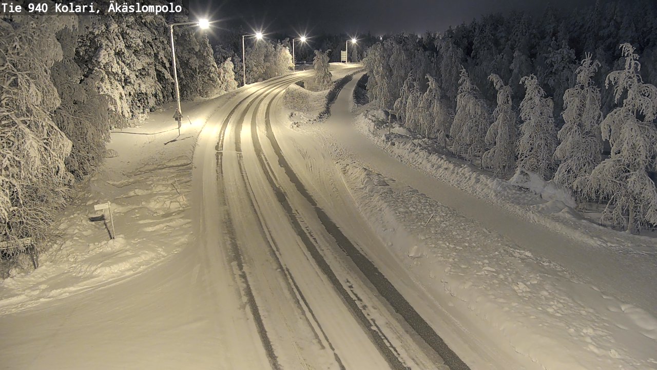 Kelikamerat Kuva Tie 940 Kolari, Äkäslompolo, Kolari, Lappi