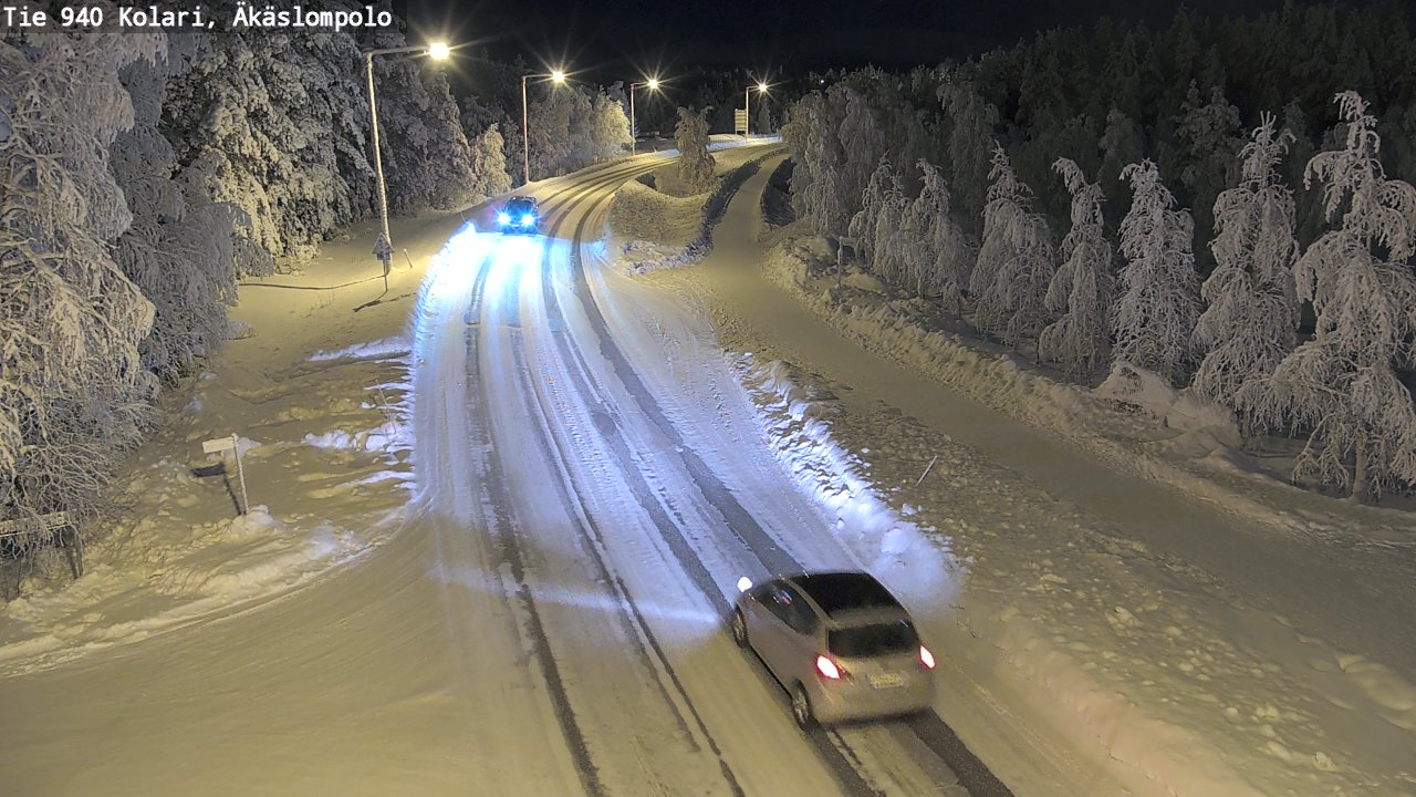 Kelikamerat Kuva Tie 940 Kolari, Äkäslompolo, Kolari, Lappi