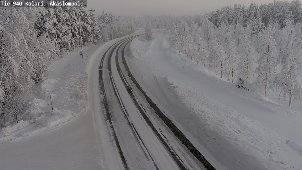 Kelikamerat Kuva Tie 940 Kolari, Äkäslompolo, Kolari, Lappi