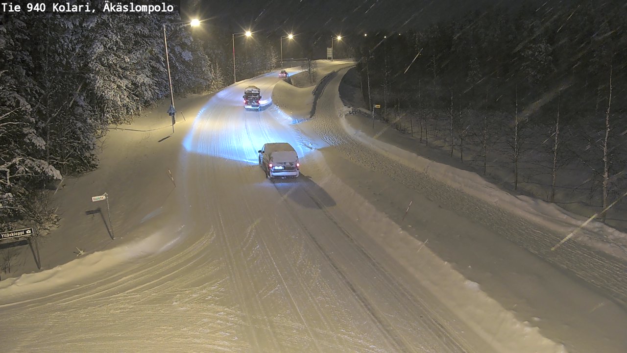 Weather Camera Image Road 940 Kolari, Äkäslompolo, Kolari, Lappi