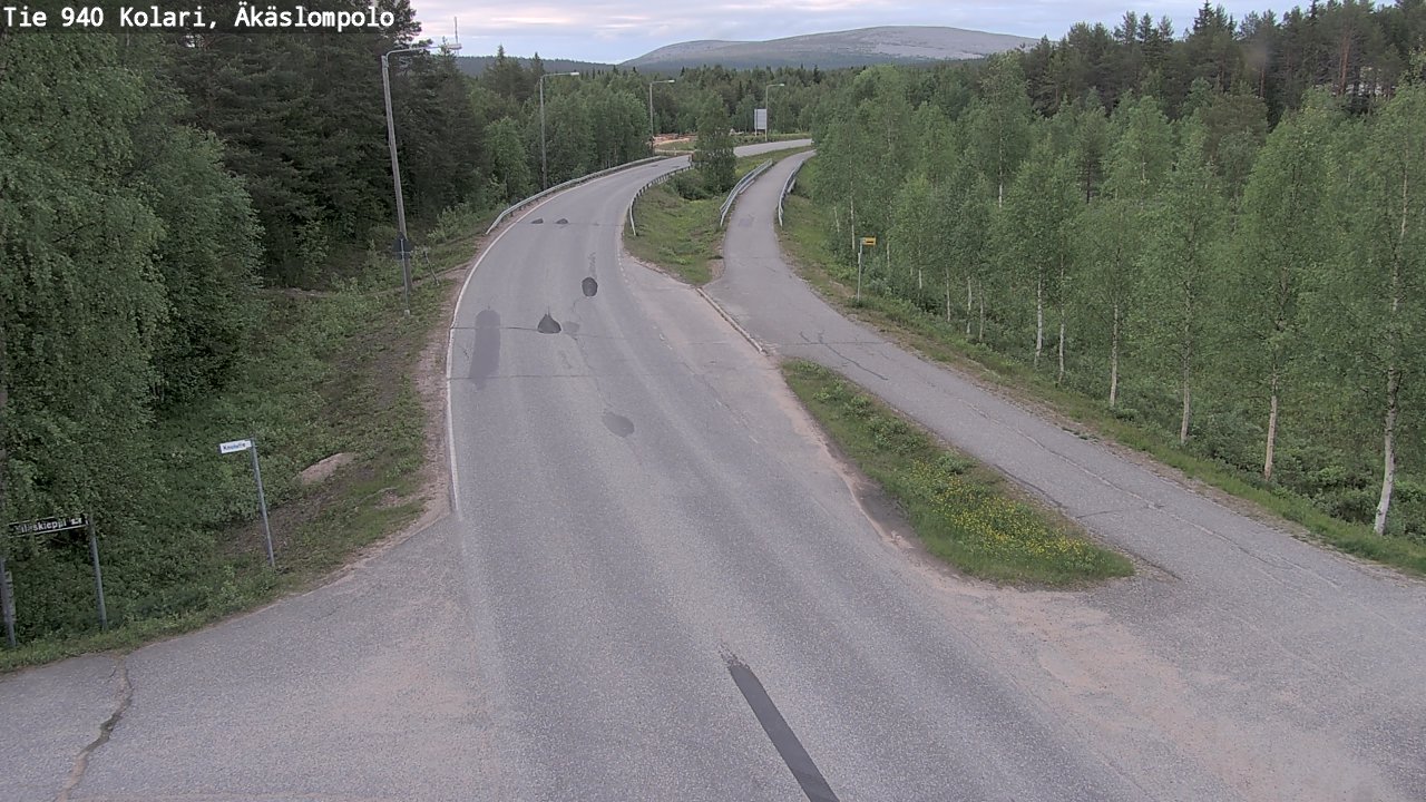 Kelikamerat Kuva Tie 940 Kolari, Äkäslompolo, Kolari, Lappi