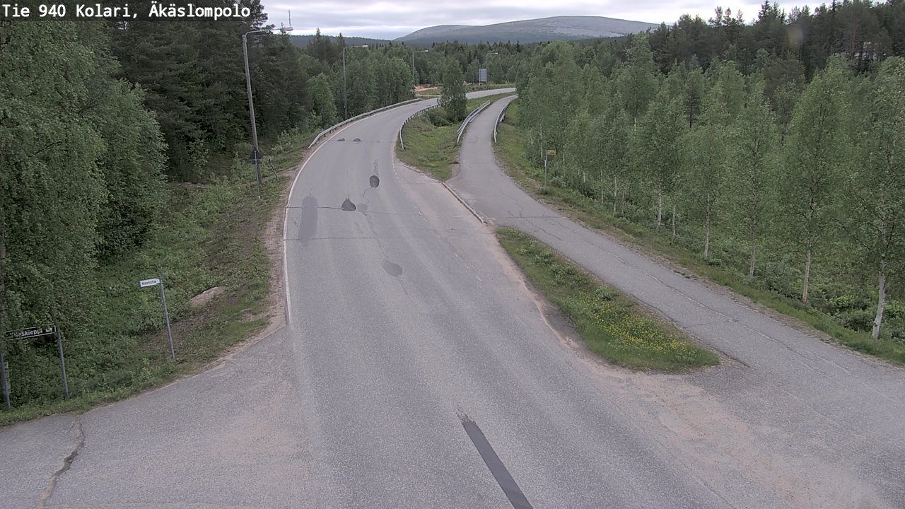 Kelikamerat Kuva Tie 940 Kolari, Äkäslompolo, Kolari, Lappi