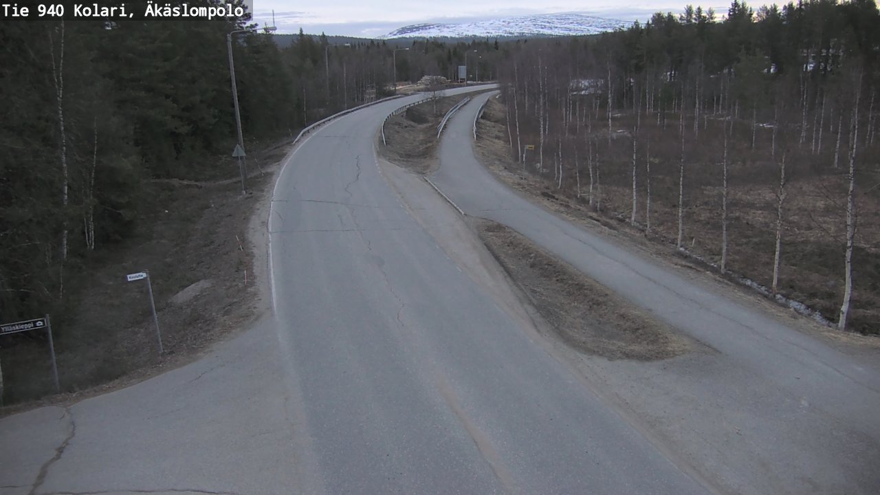 Weather Camera Image Road 940 Kolari, Äkäslompolo, Kolari, Lappi