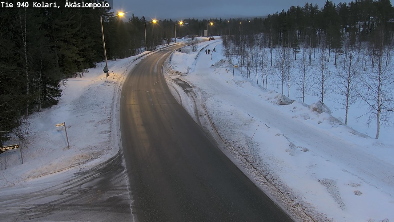 Kelikamerat Kuva Tie 940 Kolari, Äkäslompolo, Kolari, Lappi