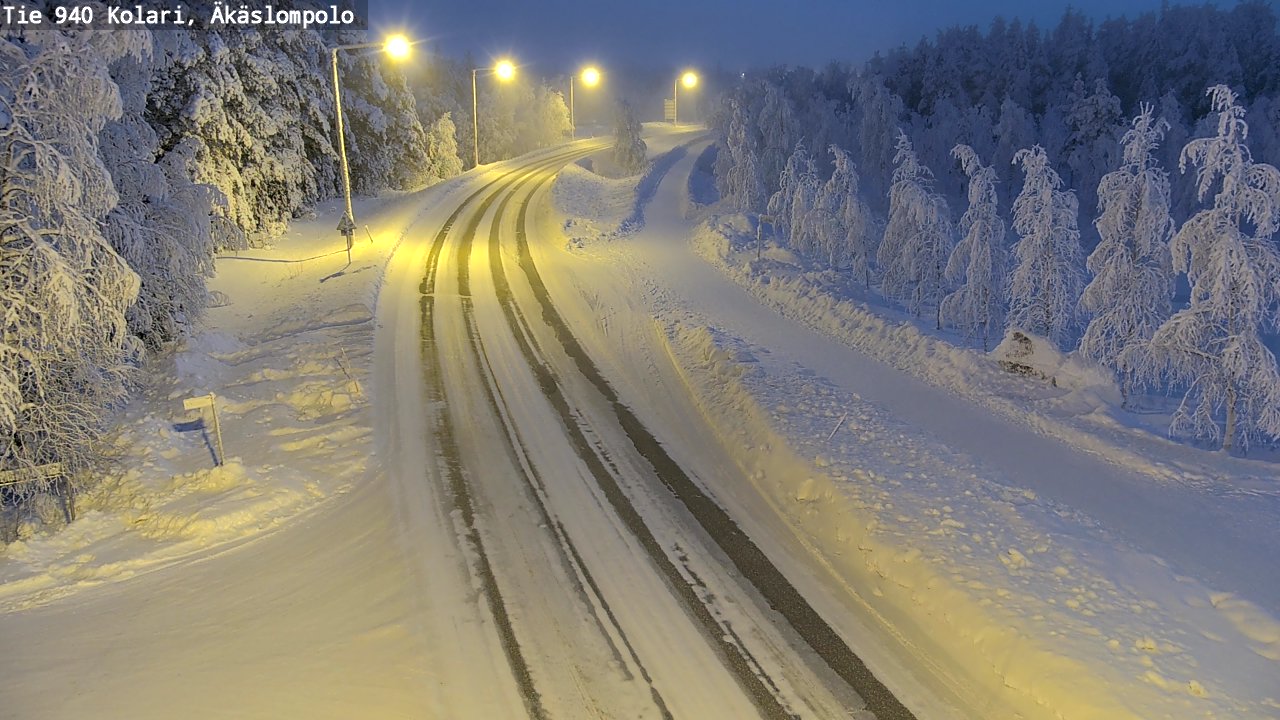 Kelikamerat Kuva Tie 940 Kolari, Äkäslompolo, Kolari, Lappi