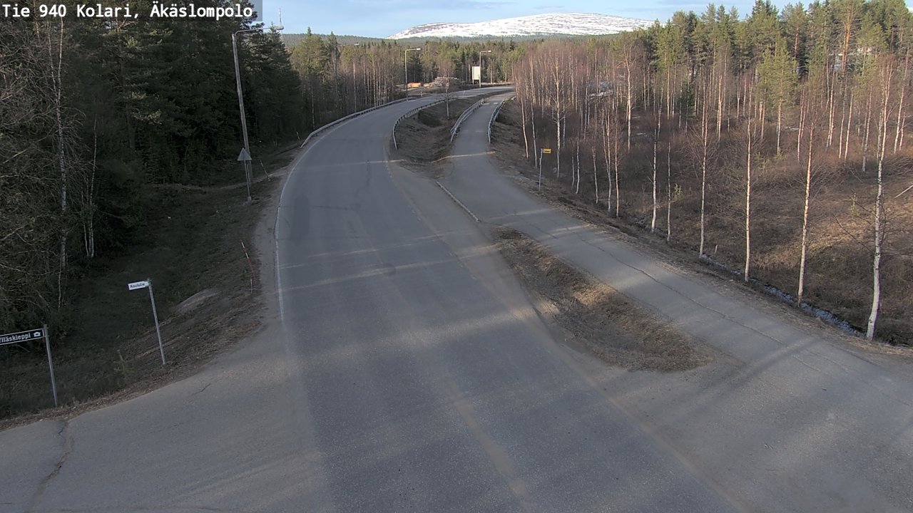 Weather Camera Image Väg 940 Kolari, Äkäslompolo, Kolari, Lappi