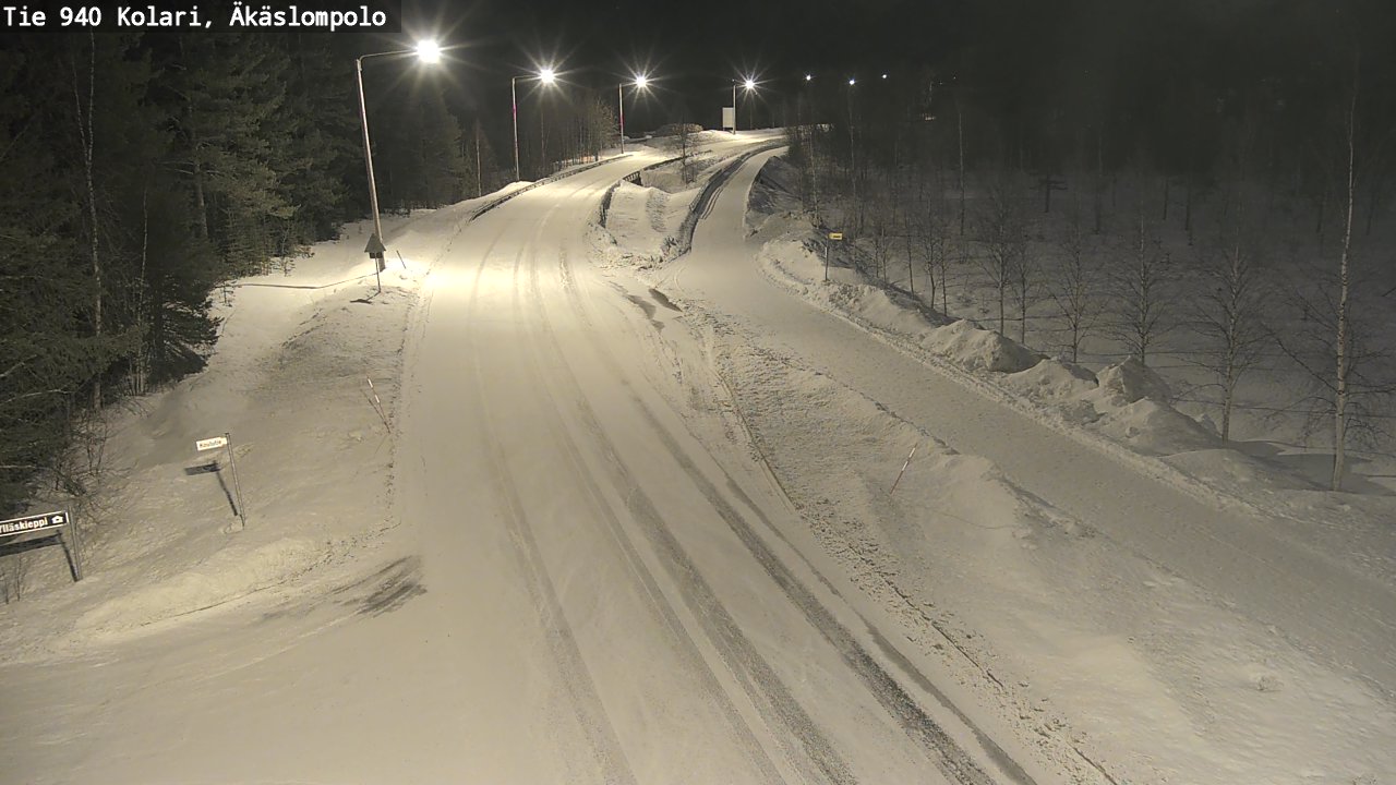 Kelikamerat Kuva Tie 940 Kolari, Äkäslompolo, Kolari, Lappi