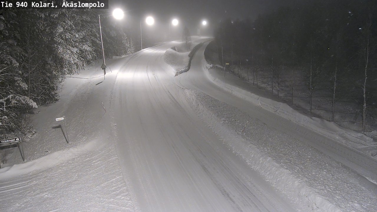 Weather Camera Image Road 940 Kolari, Äkäslompolo, Kolari, Lappi