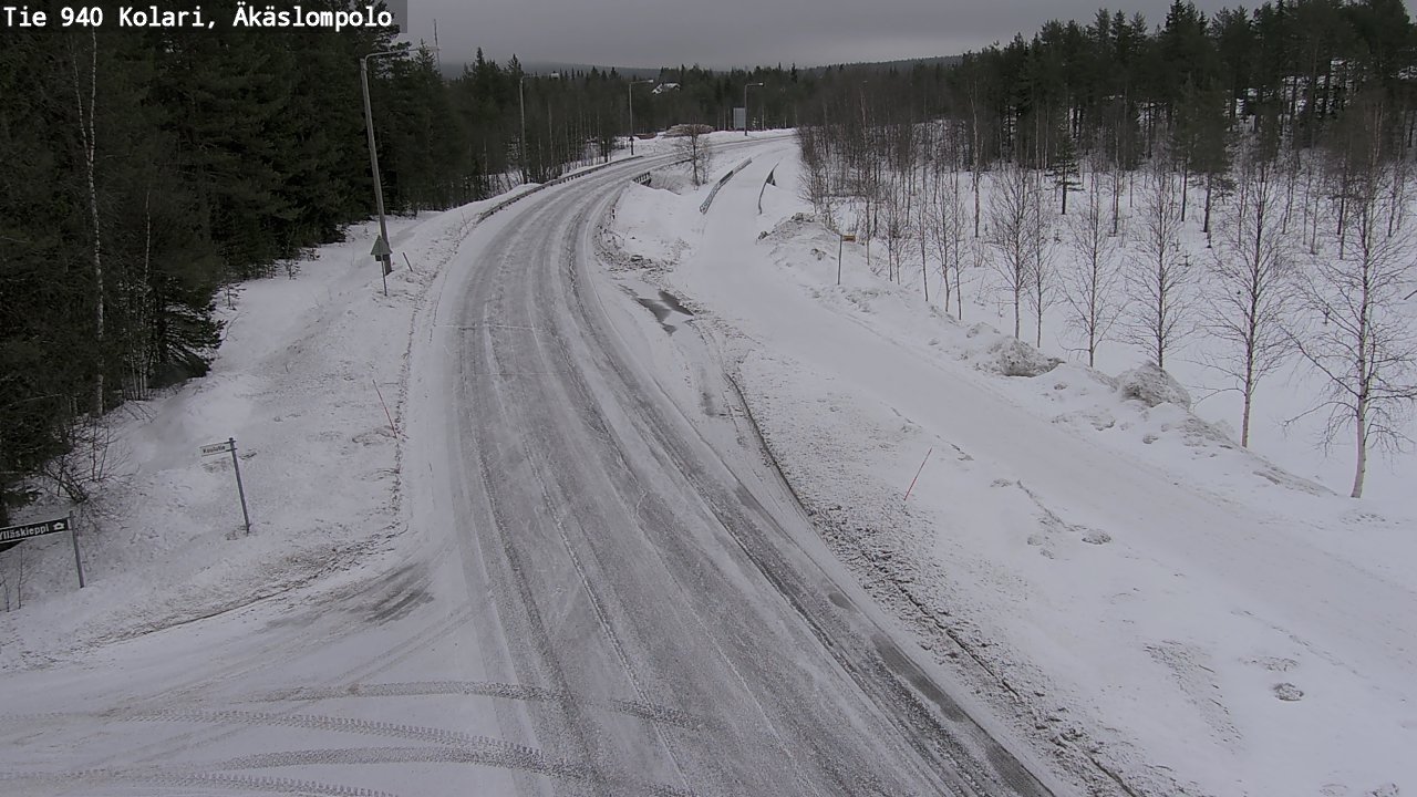 Kelikamerat Kuva Tie 940 Kolari, Äkäslompolo, Kolari, Lappi