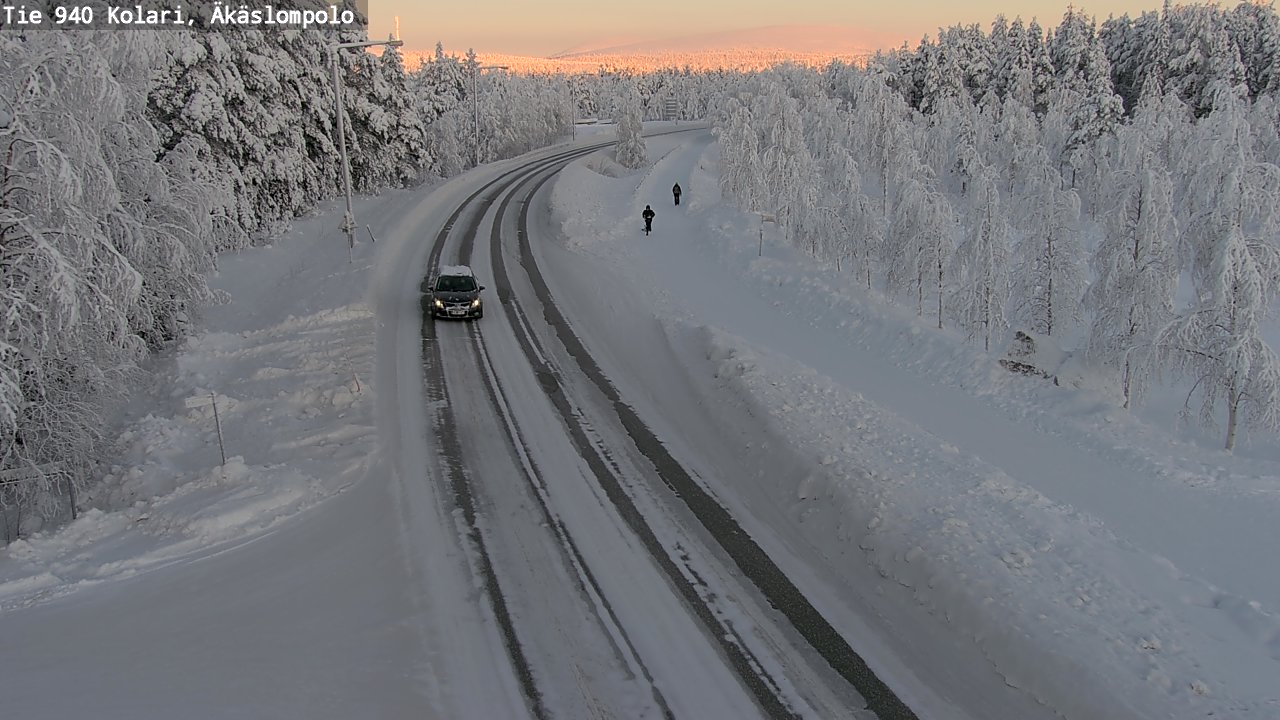 Weather Camera Image Road 940 Kolari, Äkäslompolo, Kolari, Lappi