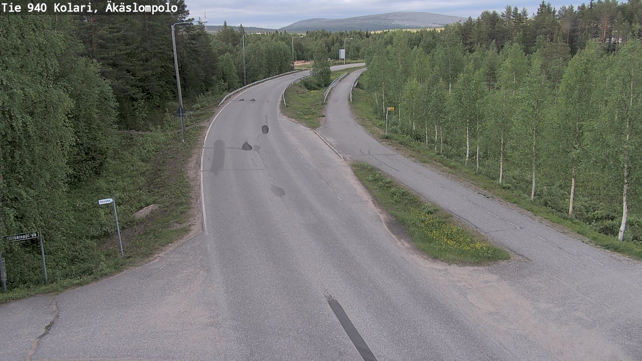 Kelikamerat Kuva Tie 940 Kolari, Äkäslompolo, Kolari, Lappi