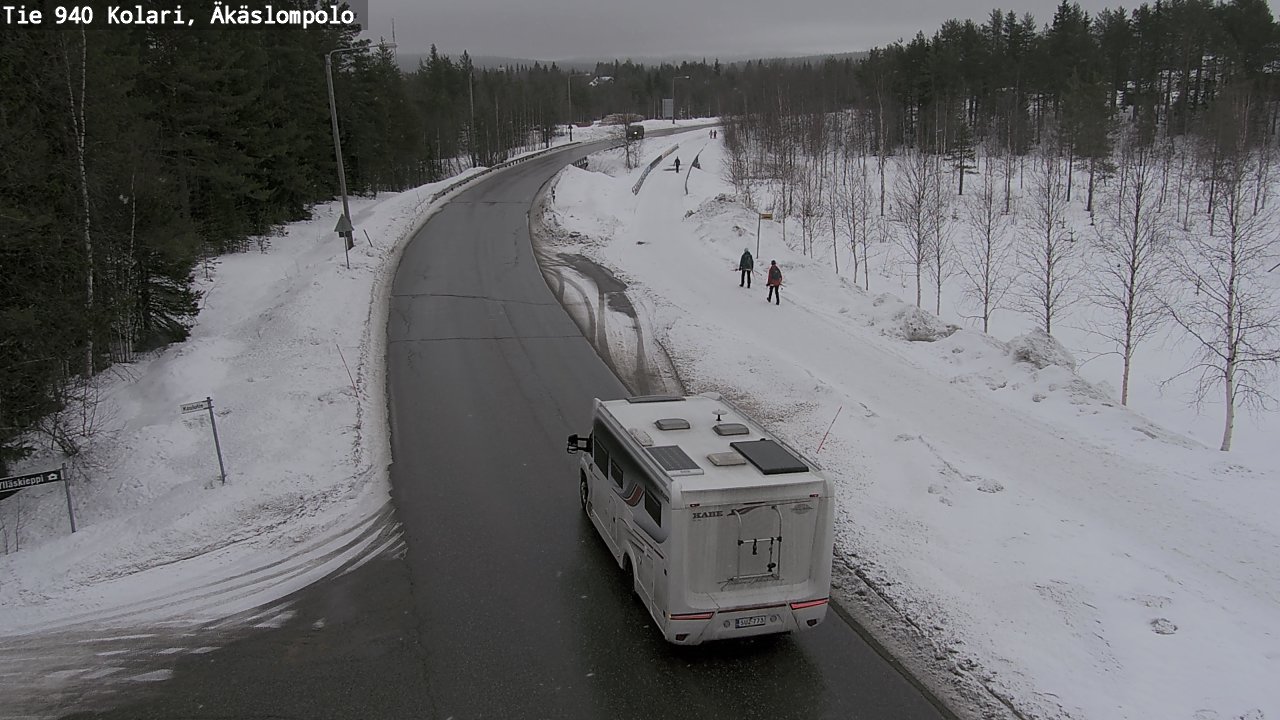 Weather Camera Image Road 940 Kolari, Äkäslompolo, Kolari, Lappi