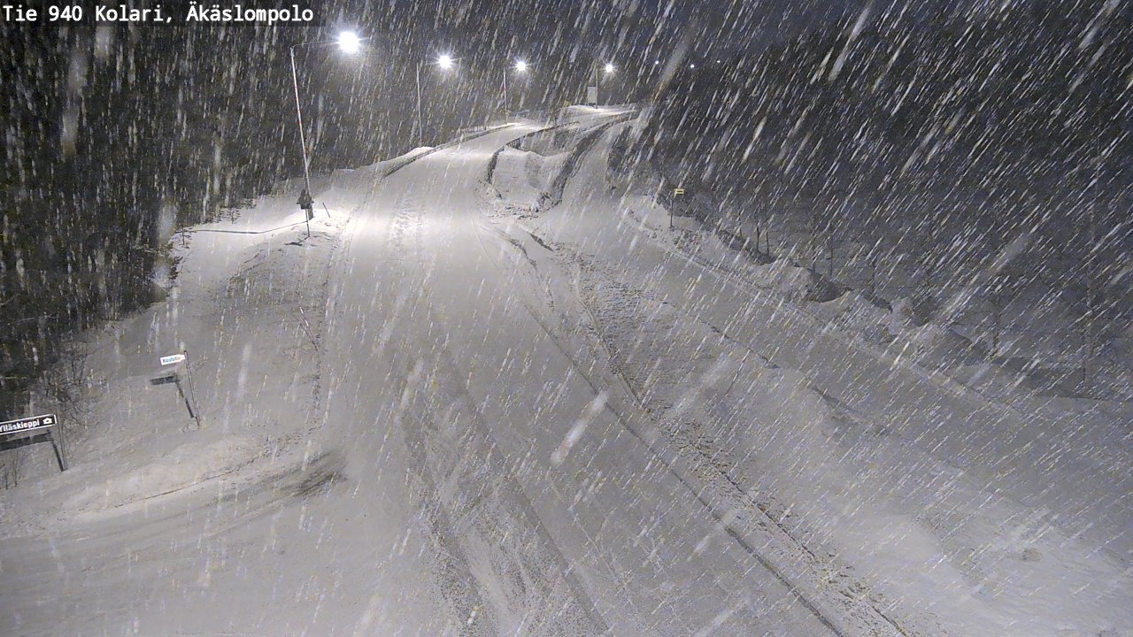 Kelikamerat Kuva Tie 940 Kolari, Äkäslompolo, Kolari, Lappi