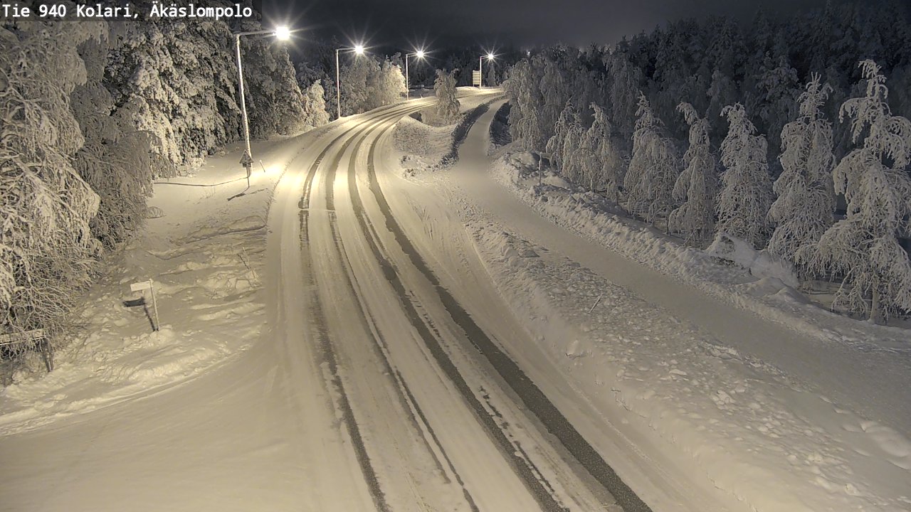 Kelikamerat Kuva Tie 940 Kolari, Äkäslompolo, Kolari, Lappi