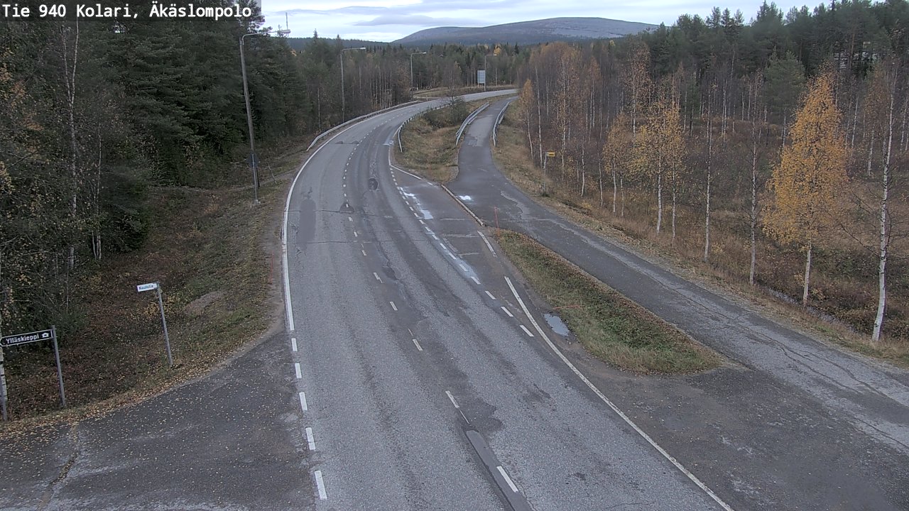 Weather Camera Image Väg 940 Kolari, Äkäslompolo, Kolari, Lappi
