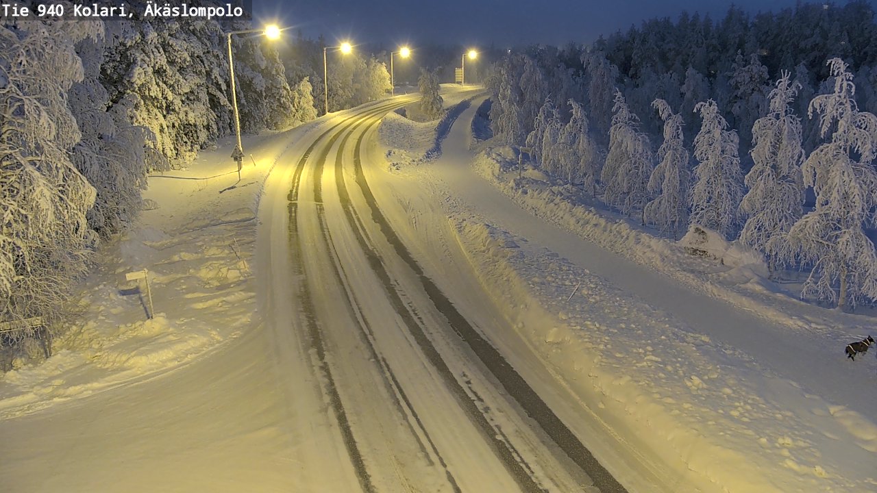 Kelikamerat Kuva Tie 940 Kolari, Äkäslompolo, Kolari, Lappi