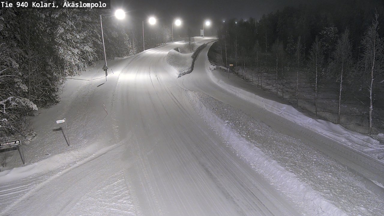 Weather Camera Image Road 940 Kolari, Äkäslompolo, Kolari, Lappi