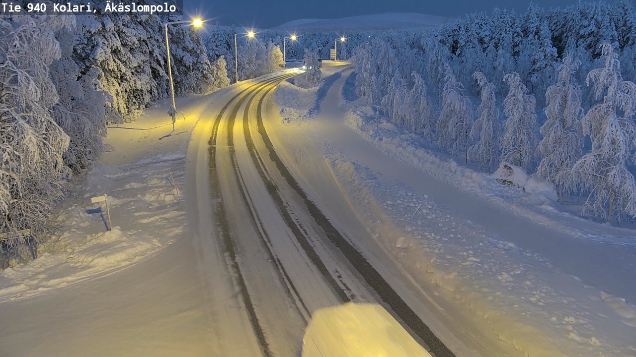 Weather Camera Image Road 940 Kolari, Äkäslompolo, Kolari, Lappi