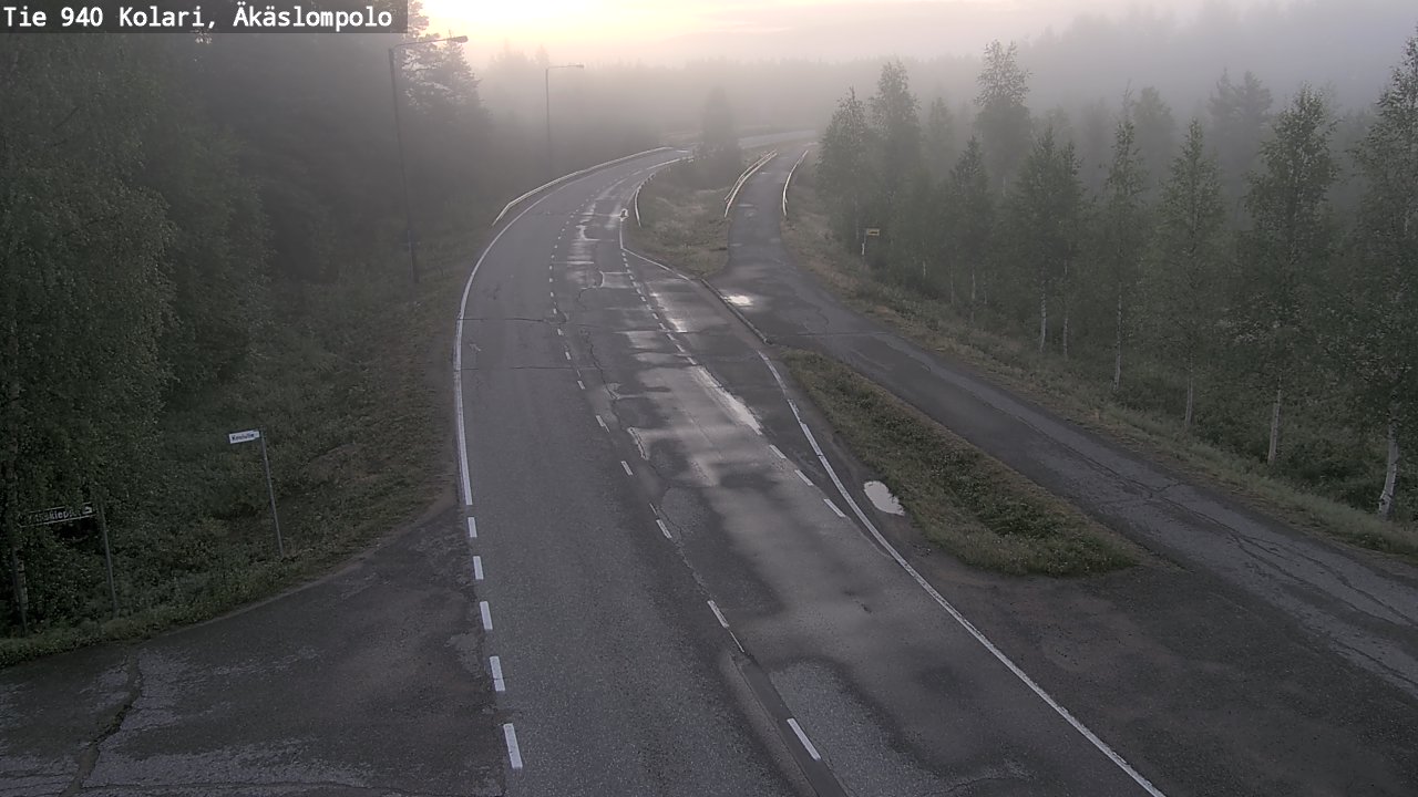 Kelikamerat Kuva Tie 940 Kolari, Äkäslompolo, Kolari, Lappi