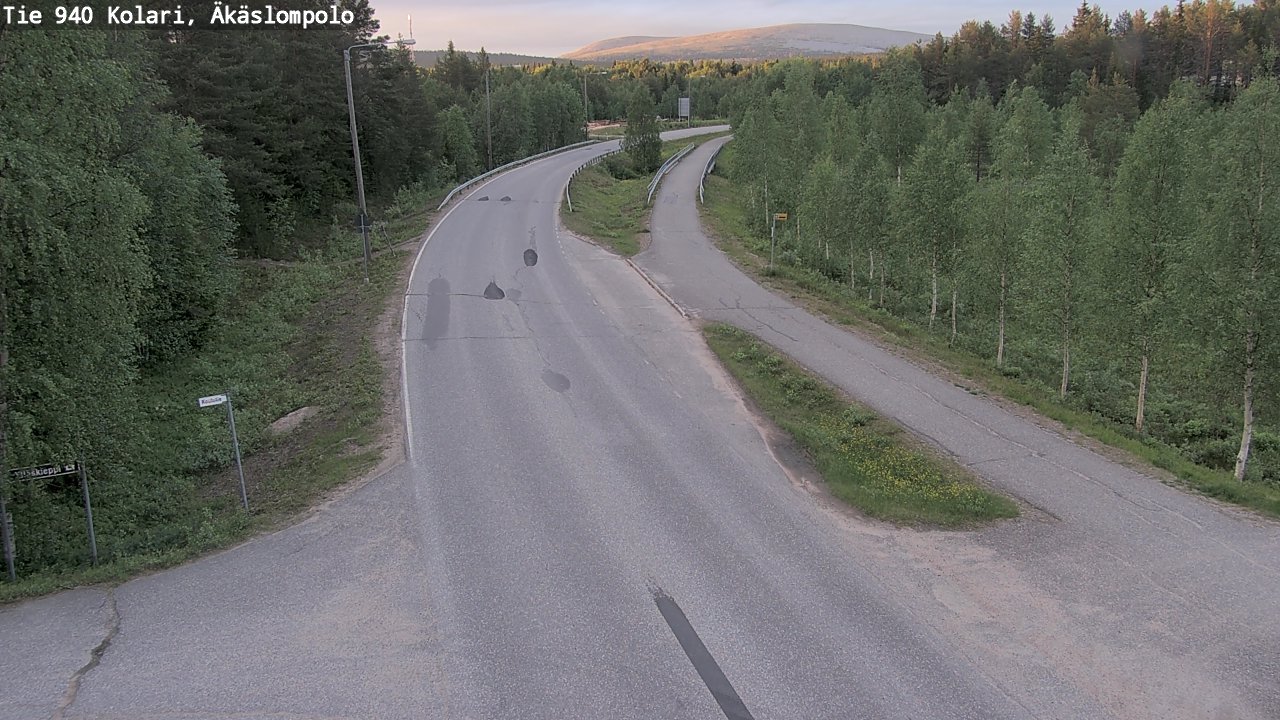 Kelikamerat Kuva Tie 940 Kolari, Äkäslompolo, Kolari, Lappi