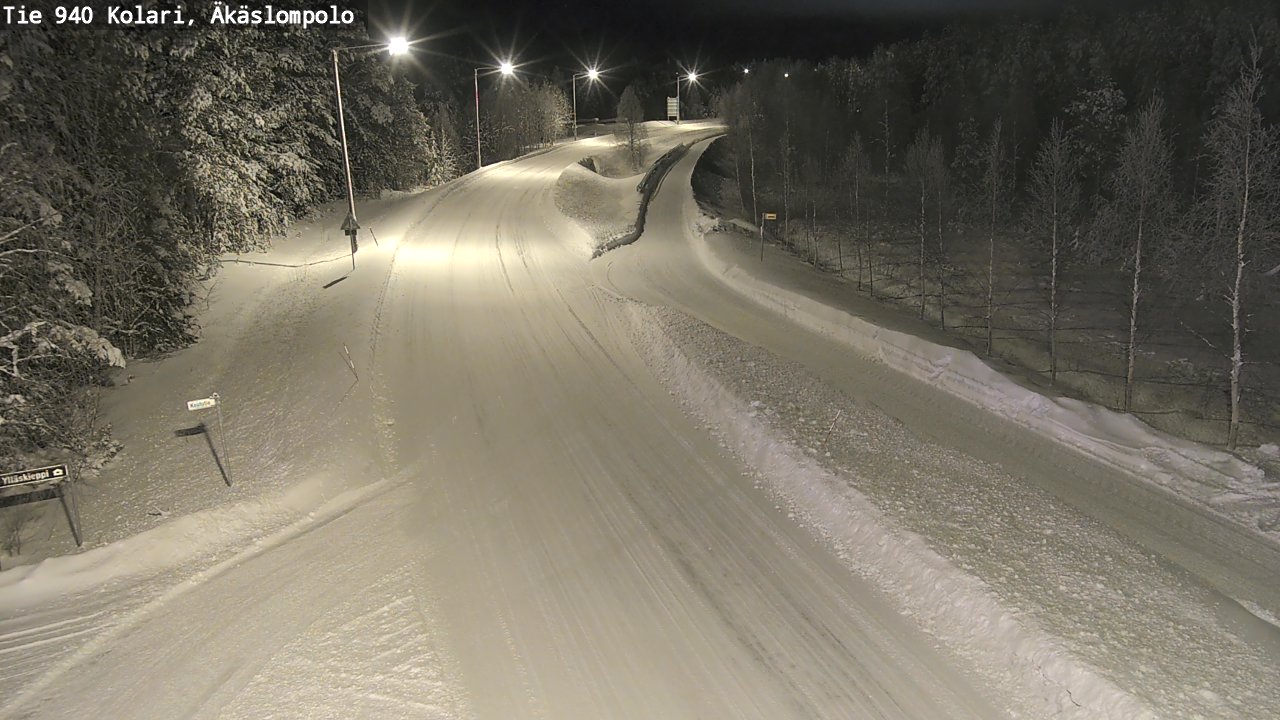 Weather Camera Image Road 940 Kolari, Äkäslompolo, Kolari, Lappi